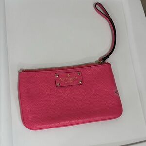 Kate Spade Vibrant Pink Wristlet Clutch Small Stylish
